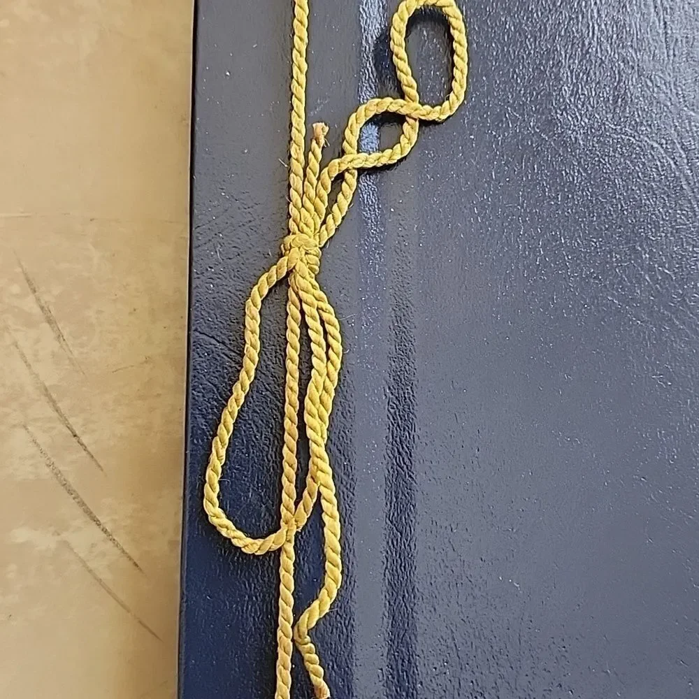 1960's NWOT Large Hardcover Scrapbook with Gold Cord Tie Binding